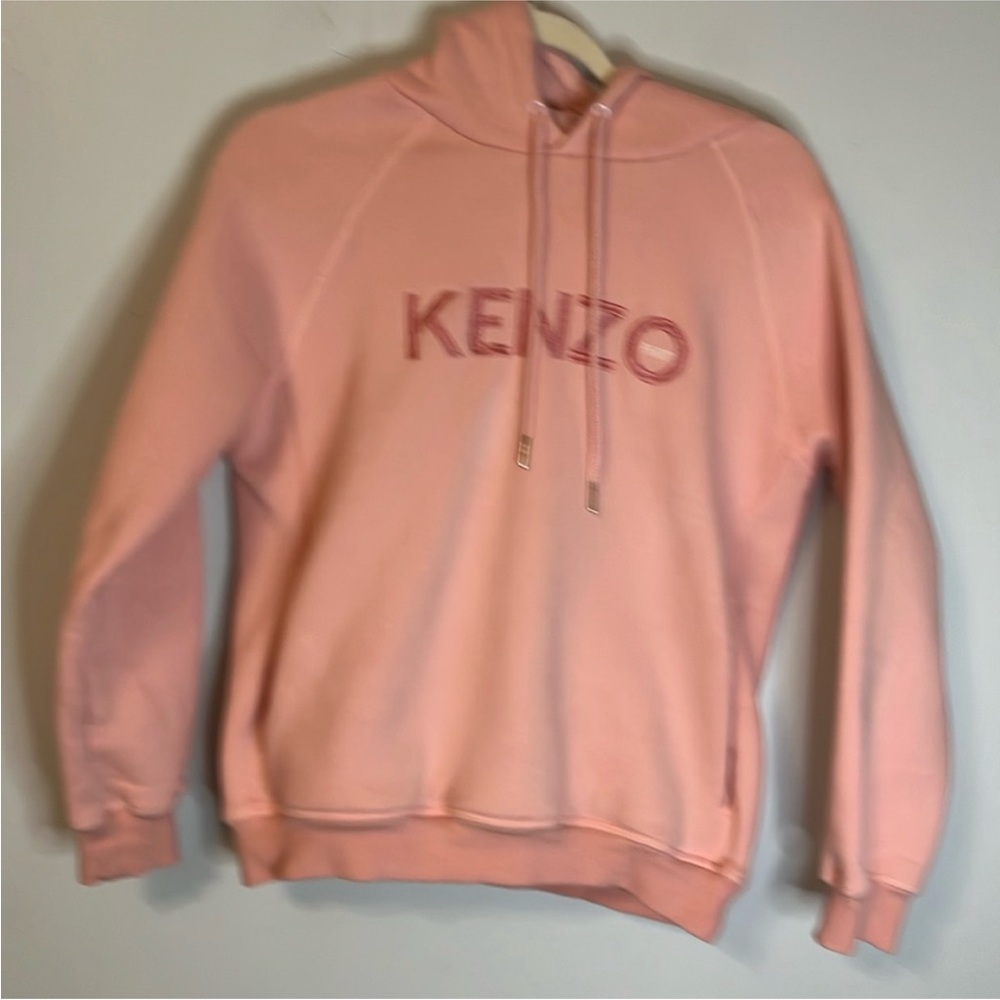 Kenzo Paris Pink Sweatshirt Size Large Embroidery Lion on Back Excellent Cond